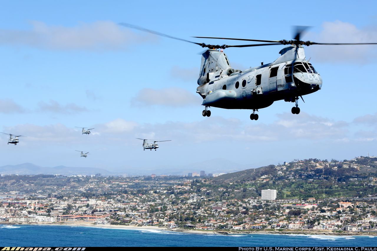 波音-伏托尔 CH-46E&ldquo;海上骑士&rdquo;